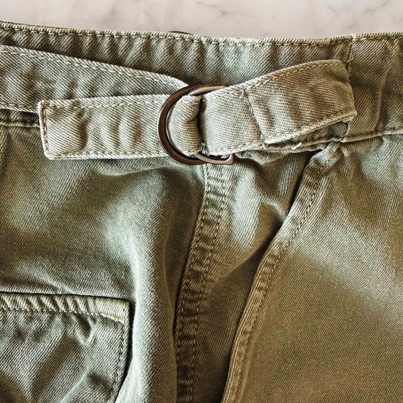 Free People Utility Cargo Mini Skirt | Women’s 12 | Olive Workwear Boho - Picture 3 of 8